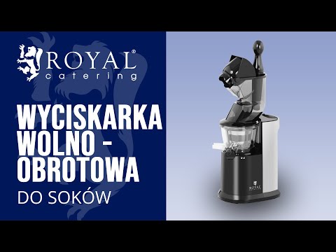 Video - Wyciskarka wolnoobrotowa - do soków - 250 W