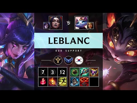 LeBlanc Support vs Yuumi - KR Diamond Patch 25.16