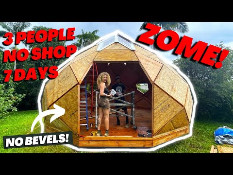Trillium Domes - How to build a Zome cabin