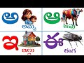 తెలుగు వర్ణమాల అ అమ్మ ఆ ఆవు Achulu Hallulu Telugu Varnam