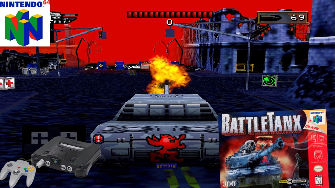 BattleTanx (1998) Nintendo 64 (N64) Gameplay in HD