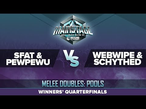 SFAT/PewPewU vs Webwipe/Schythed - Winners' Quarterfinals: Melee Doubles Top 16 - Mainstage