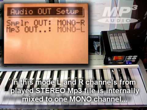 Mp3 player in Juzisound Total SOLO Sampler - Part 03 - Audio OUT Settings.wmv