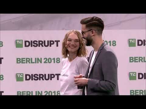 Polyteia presents in the Startup Battlefield Finals at Disrupt Berlin