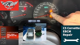 C5 Corvette Common Failure! EBCM Module Repair!! ABS/Traction Control Dash Light!