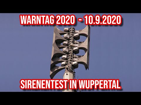 Warntag 2020 - Sirenentest in Wuppertal (Probealarm) - 10.9.2020