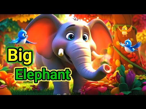 Big Elephant Song for Kids 🐘🎶 | Cute Baby Voice | Fun & Learning#baby#entertainment 