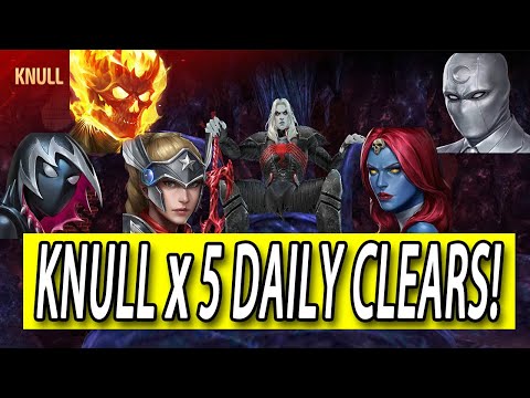 Knull World Boss Legend X 5 F2P Daily Clears [No Craft Card- Part 1] I Marvel Future Fight