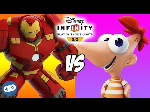 Hulkbuster VS Phineas Disney Infinity 3.0 Toy Box Versus Fight
