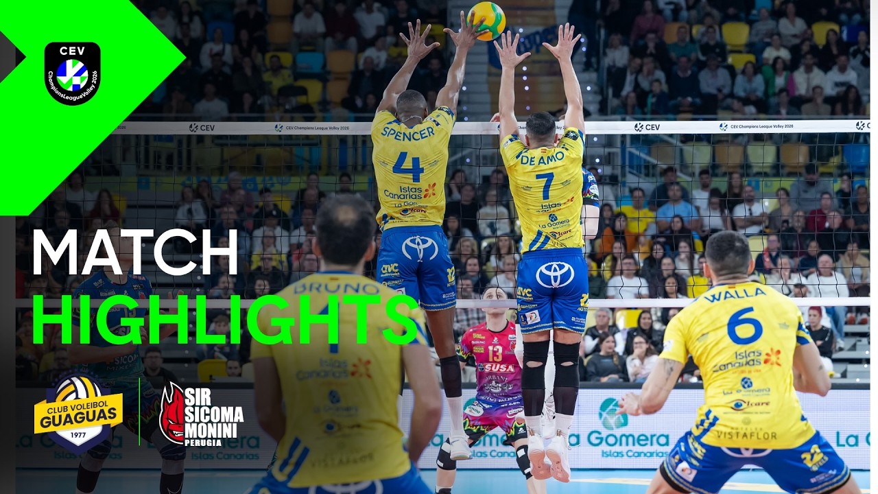 Highlights | Guaguas LAS PALMAS vs. Sir Sicoma Monini Perugia  | Men CEV Volleyball 2026