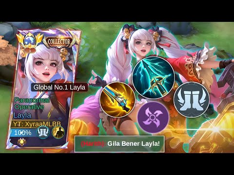 LAYLA SKY PIERCER IS BACK!! 2X MANIAC DALAM 1 GAME!! | TOP GLOBAL LAYLA - MLBB