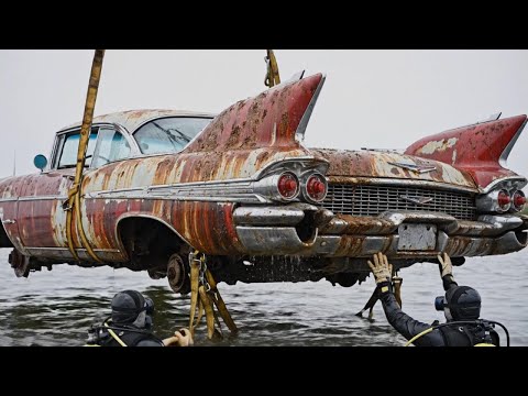 Cadillac Eldorado (1959) Found Underwater — Crane Recovery & Full Restoration | Lost Machines Underw