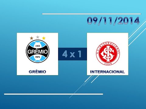 JOGO COMPLETO: Grêmio 4 x 1 Internacional - 09/11/2014 - Campeonato Brasileiro