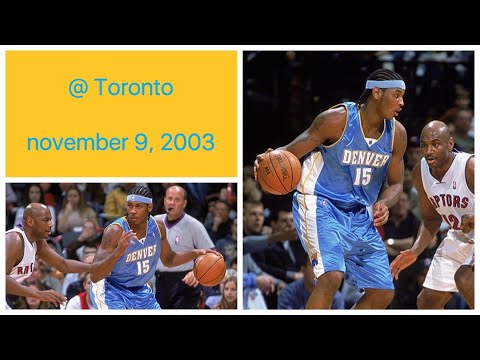 Carmelo Anthony 19 pts @ Toronto Raptors Highlights (november 9, 2003)