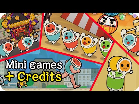 All Mini Games + English Credits【Taiko no Tatsujin Switch Ver.】