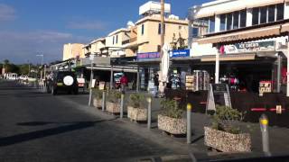 preview picture of video 'Paphos Area Shops Restaurants And Cafe's Quick Drive Past December 20th 2013.'