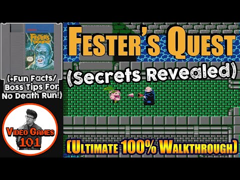 Fester's Quest NES Walkthrough | 100% Guide | Video Games 101