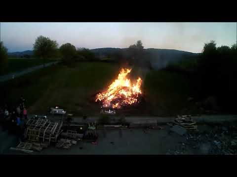 Video Drohne Osterfeuer Dielmissen 20.04.2019