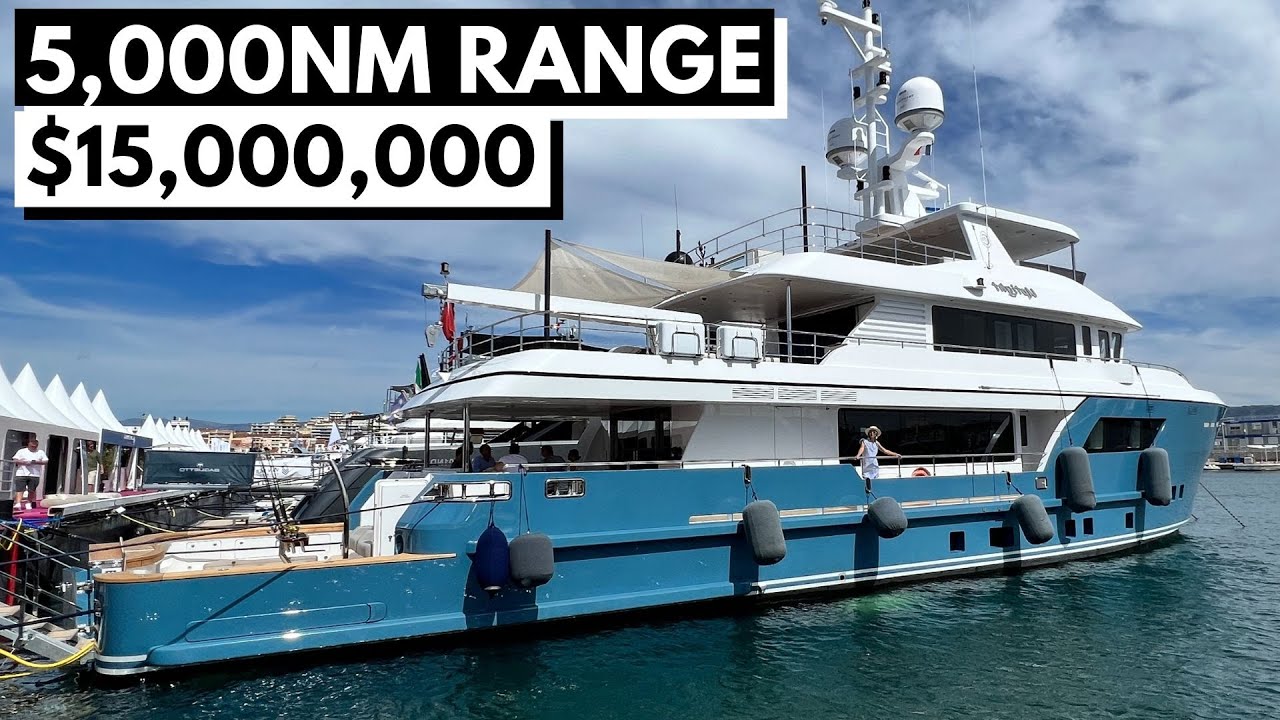 15M+ 2022 CdM DARWIN 106 UPTIGHT Expedition Sportfisher Explorer Long Range SuperYacht Tour