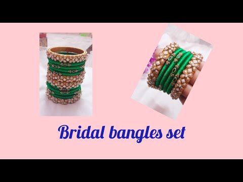 Bridal bangles set all colours customization available # pls subscribe....