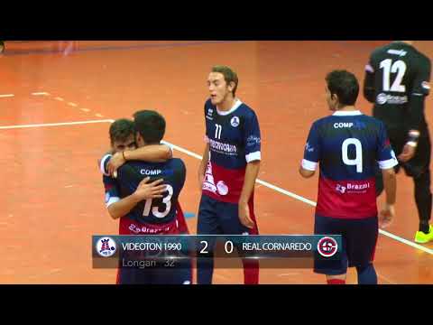 Videoton 1990 - Real Cornaredo  2-2 | highlights | Calcio a 5 serie B | Stagione 2017-18