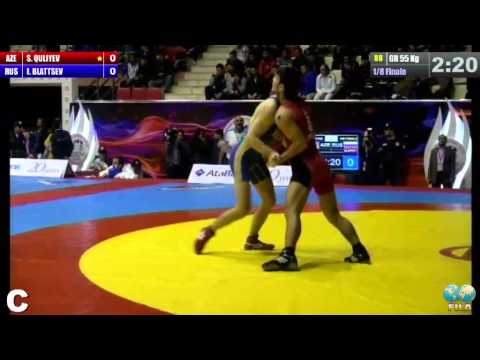 GGP2013 / Sakit GULIYEV (AZE) - BLATTSEV Ivan (RUS) - GR 55 kg 1/8 final match