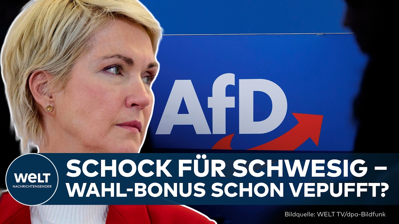 NEUE UMFRAGE-ÜBERRASCHUNG: AfD in Mecklenburg-Vorpommern bei 39 % – Schwesigs SPD fällt deutlich