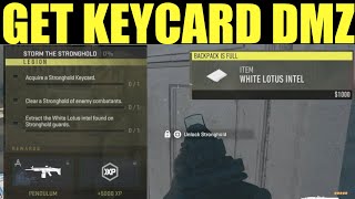 How to Acquire stronghold keycard & Extract White Lotus Intel LOCATION - Call of Duty Warzone DMZ