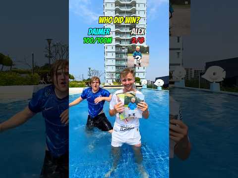 GUESS THE FOOTBALLER BY HIS CHILDHOOD PHOTO VS 100M SWIM | WHO’S FASTER!?💨🏆 #football #soccer