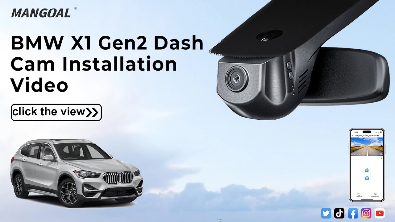 BMW X1 Gen2 F48/F49 sDrive28i,xDrive28i Mangoal Dashcam 008 Installation
