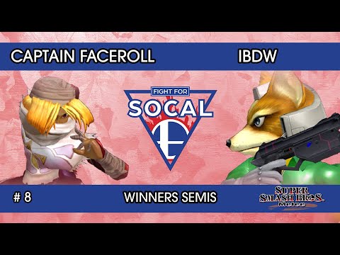 Fight For SoCal 8 - Captain Faceroll (Sheik) VS iBDW (Fox) - SSBM - Winners Semis