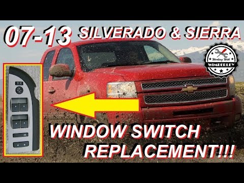 How to Replace Master Power Window Switch 2007-2013 Chevy Silverado GMC Sierra Removal Installation
