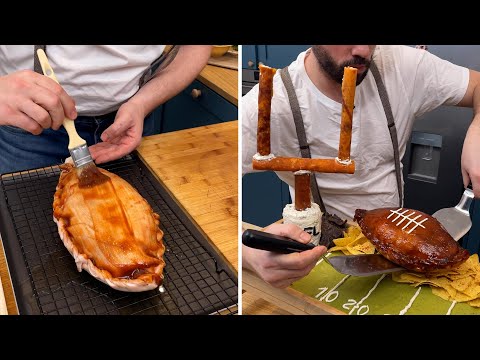 This football shaped empanada recipe is delicious 🏈
