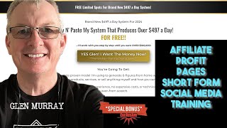 affiliate profit pages social media short form video free training