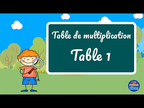 Table de multiplication de 1 + Exercices pour enfants