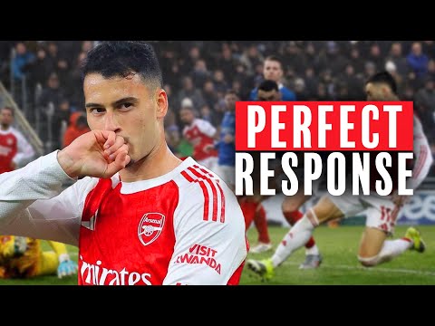 Gabriel Martinelli gets his first EVER hat-trick! | Portsmouth 1-4 Arsenal fan reaction