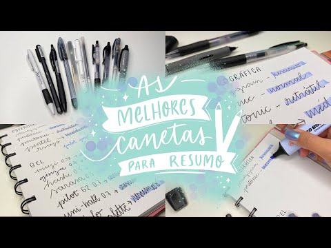 Melhores canetas para resumo