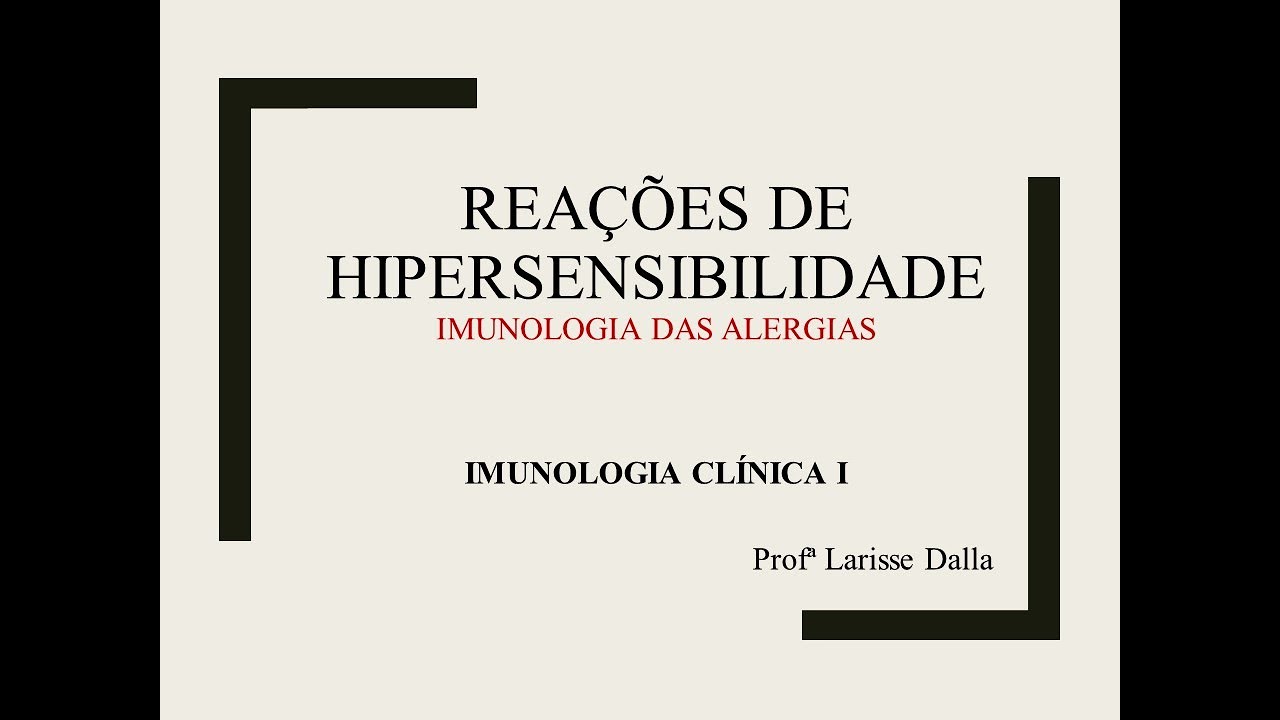 Hipersensibilidades - Tipo I