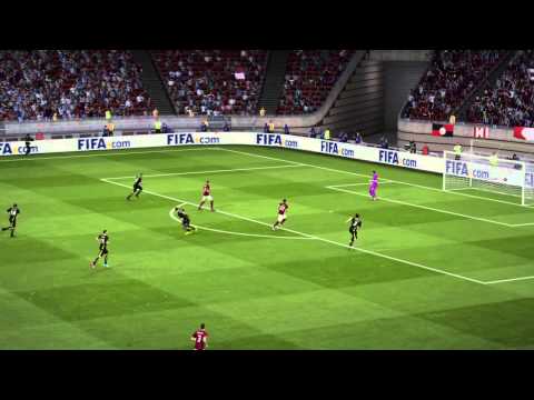 FIFA 15 Great Lob Shot Goal over Keeper Doelpunt Voetbal Football 2014