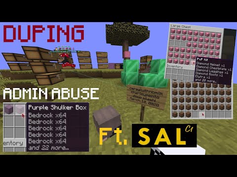 Duping to shut down an anarchy server with admin abuse (ft. SalC1) (Venture Vanilla part 1)
