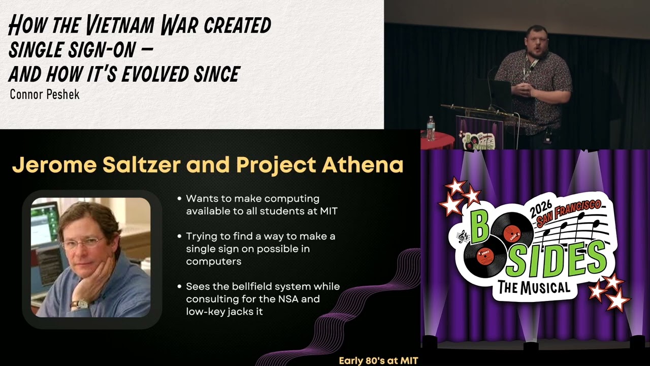 BSidesSF 2026 - How the Vietnam War created single sign-on — and how it's evolved... (Connor Peshek)