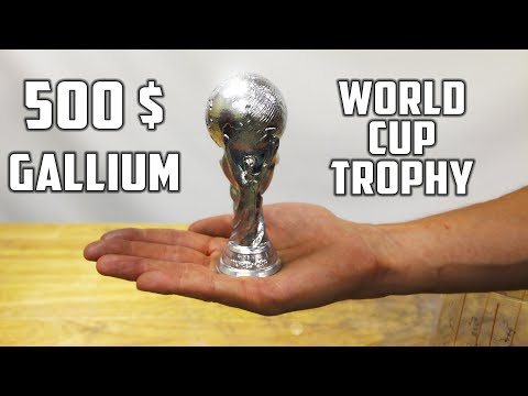 Making ‘ Silver ' World Cup Soccer Ball Trophy from Gallium Video