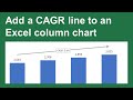 Excel Chart Tip: Add a CAGR line callout to a column chart