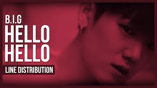 B.I.G - HELLO HELLO Line Distribution (Color Coded)