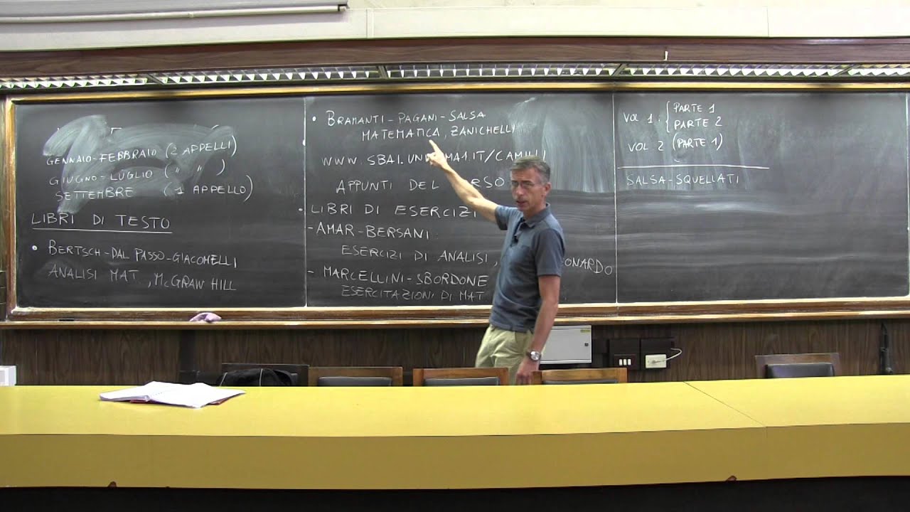 Analisi Matematica 1, Prof. Camilli - lezione 01 (21 Sett. 2015)