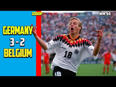 Germany vs Belgium 3 - 2 Full Highlight World Cup 94 HD