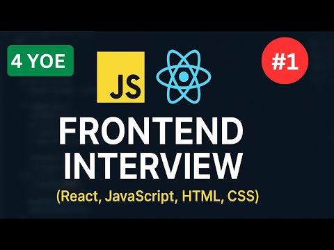 Frontend Developer Interview 01 Experienced React Js Javascript Questions