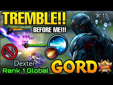 TREMBLE! BEFORE ME!! Gord Conqueror MVP Play - Top 1 Global Gord Dexter.- Mobile Legends