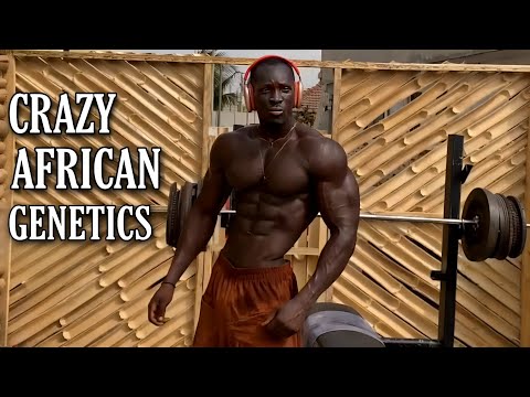 CRAZY AFRICAN GENETICS - NO GYM NO STEROIDS - MR WAD MOTIVATION🤯