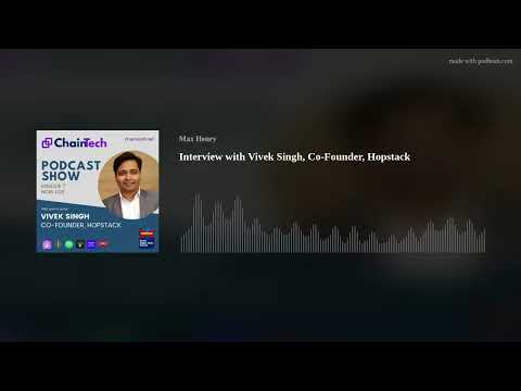 Interview with Vivek Singh, Co-Founder, Hopstack - YouTube